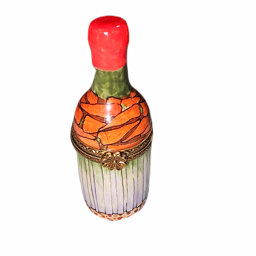 Elegant Limoges Wine Bottle Porcelain Limoges wine French Trinket Box