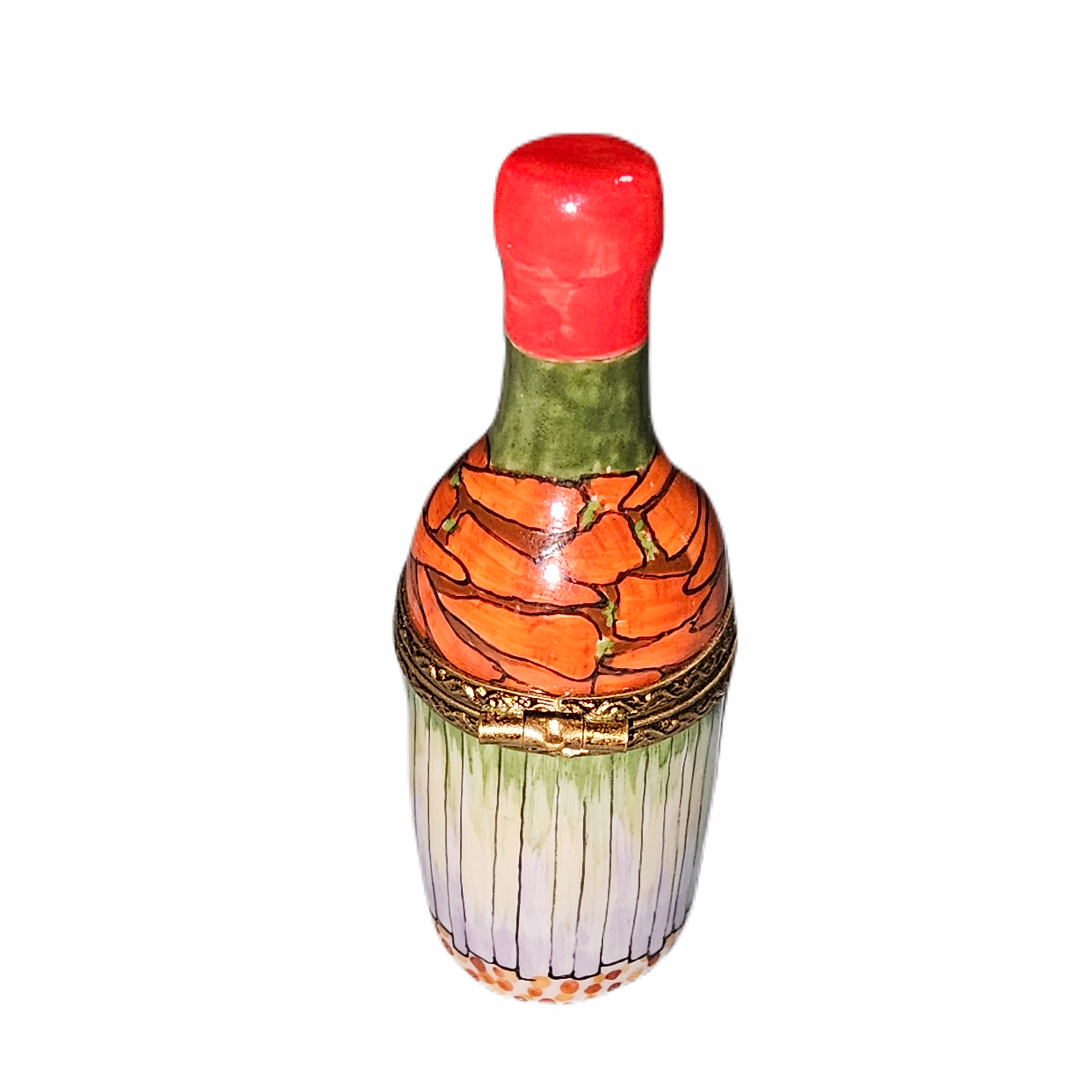 Elegant Limoges Wine Bottle Porcelain Limoges wine French Trinket Box