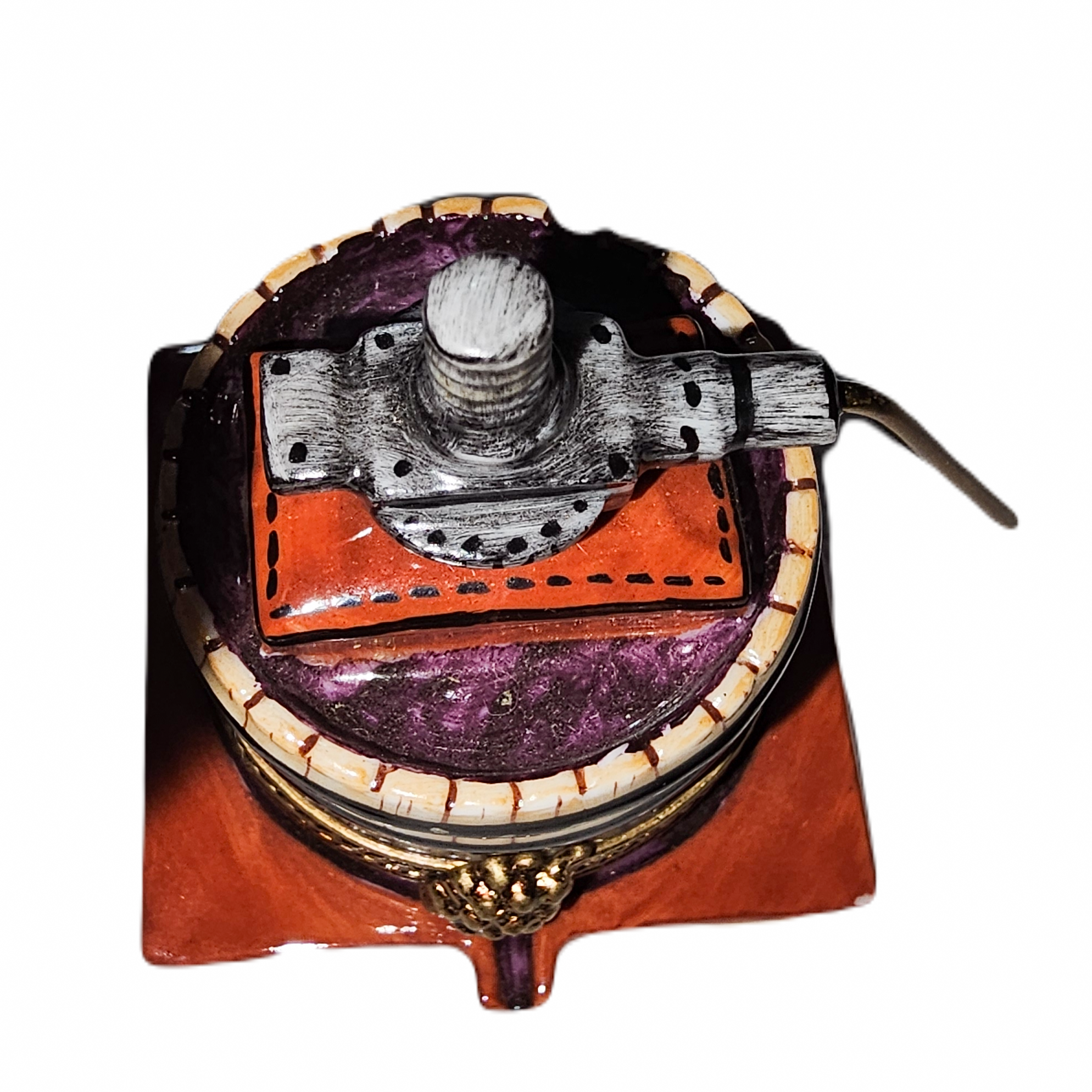 Limoges Wine Barrel Treasure Porcelain Limoges wine French Trinket Box