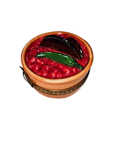 Vibrant Mexican Salsa Limoges Box Porcelain Limoges Food French Trinket Box