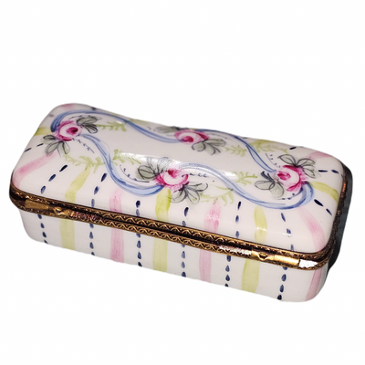 Charming Floral Limoges Box Porcelain Limoges Traditional French Trinket Box