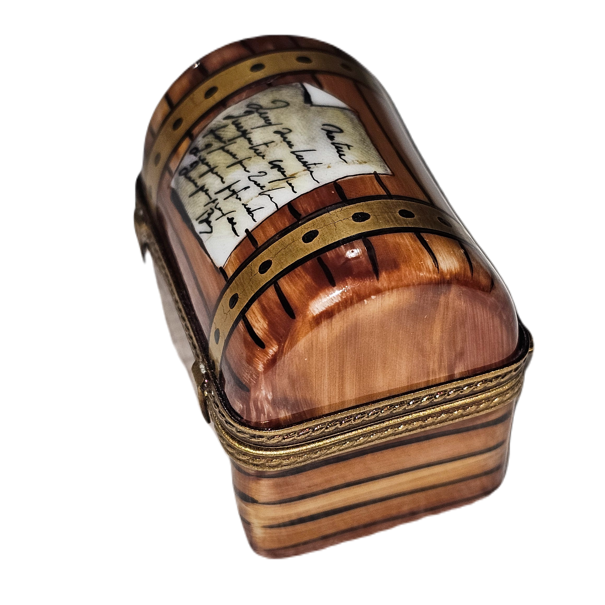 Pirate Treasure Trunk Box Porcelain Limoges halloween French Trinket Box