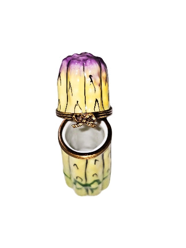 Charming Asparagus Limoges Box Porcelain Limoges fruit vegetable French Trinket Box