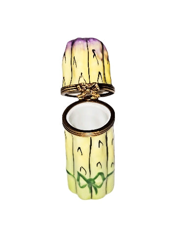 Charming Asparagus Limoges Box Porcelain Limoges fruit vegetable French Trinket Box