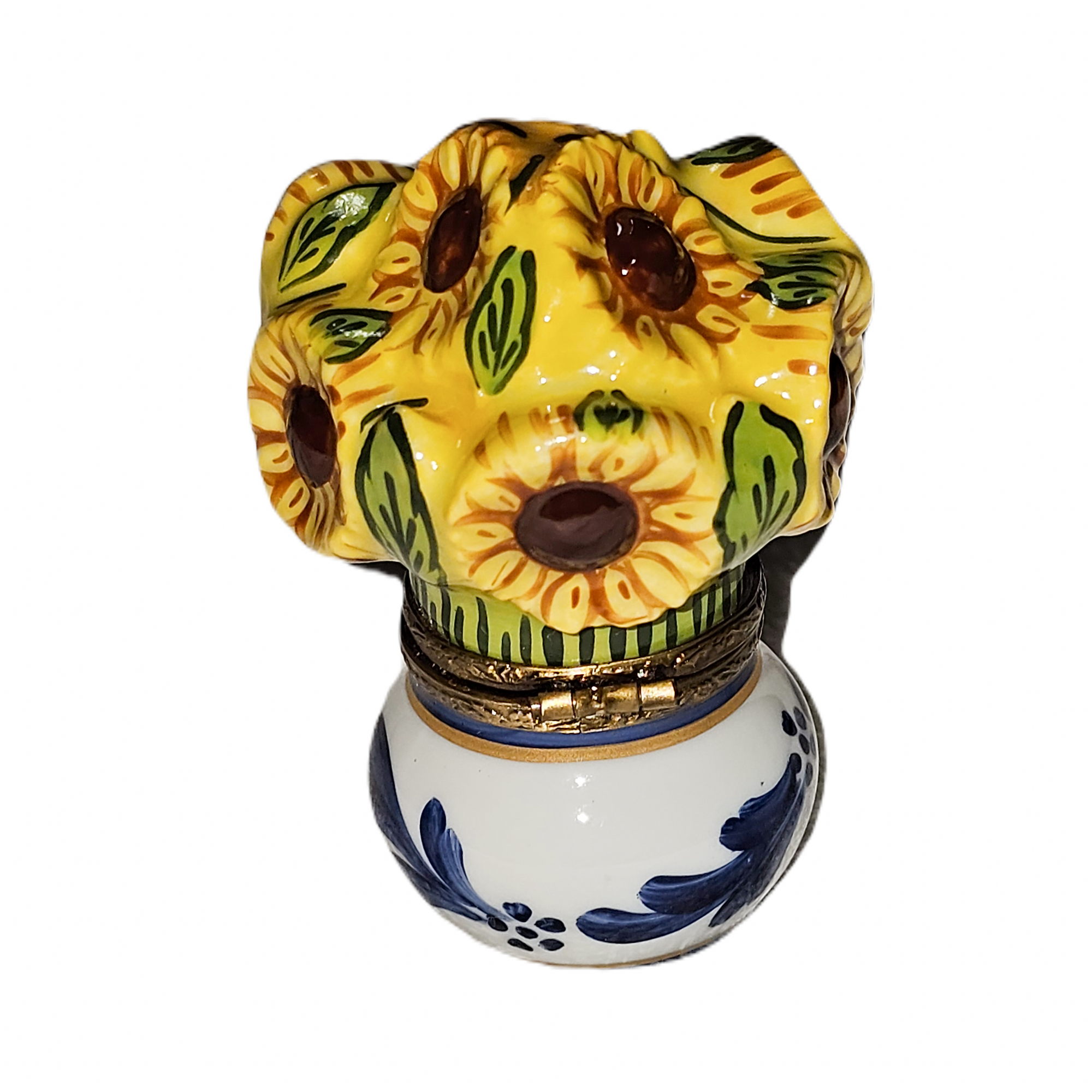 Sunflower Charm Limoges Box Porcelain Limoges Flowers garden French Trinket Box