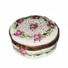 Pink Floral Elegance Box Porcelain Limoges traditional French Trinket Box