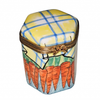 Carrot Hexagon Elegance Box Porcelain Limoges traditional fruit French Trinket Box