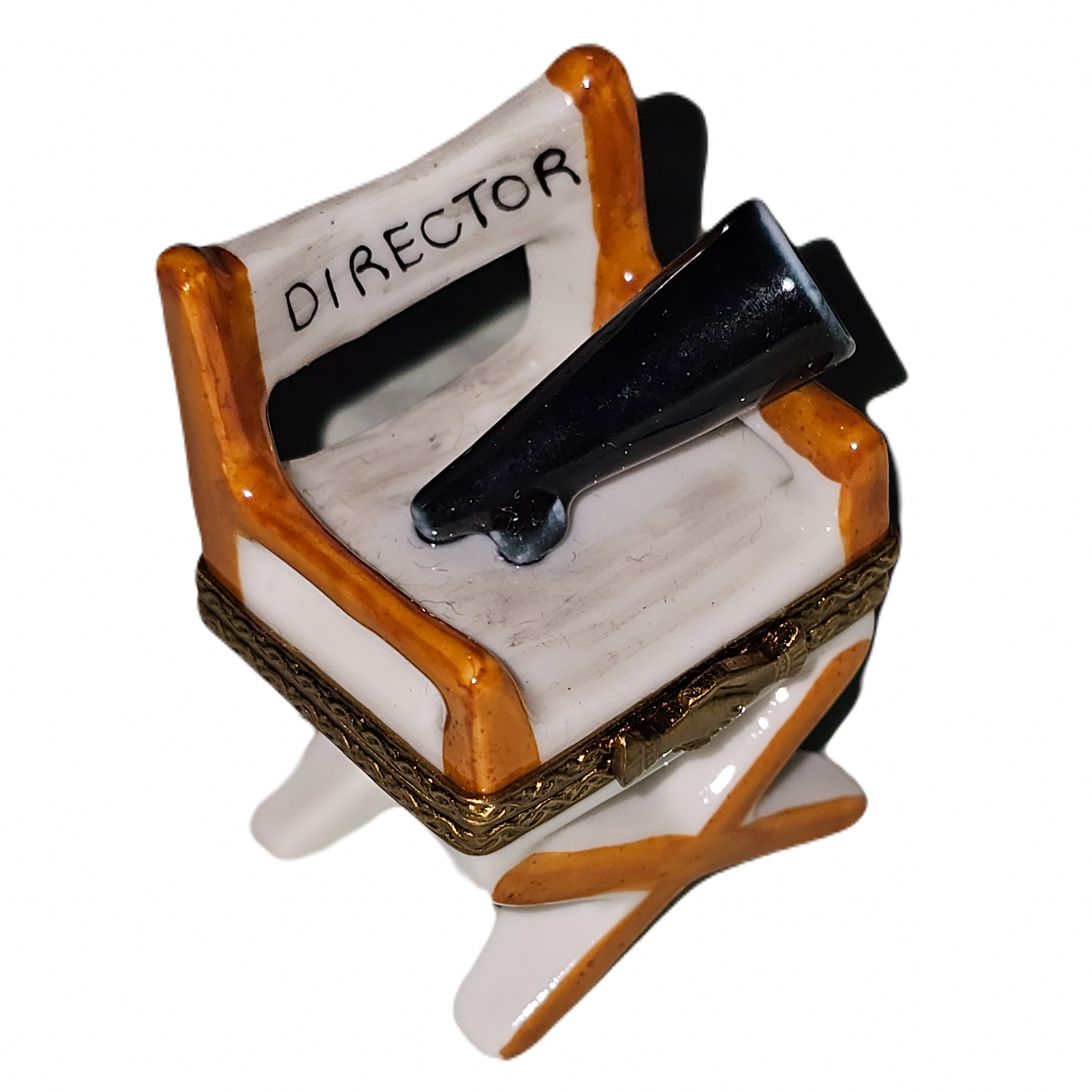 Director Chair Limoges Box Porcelain Limoges art film French Trinket Box