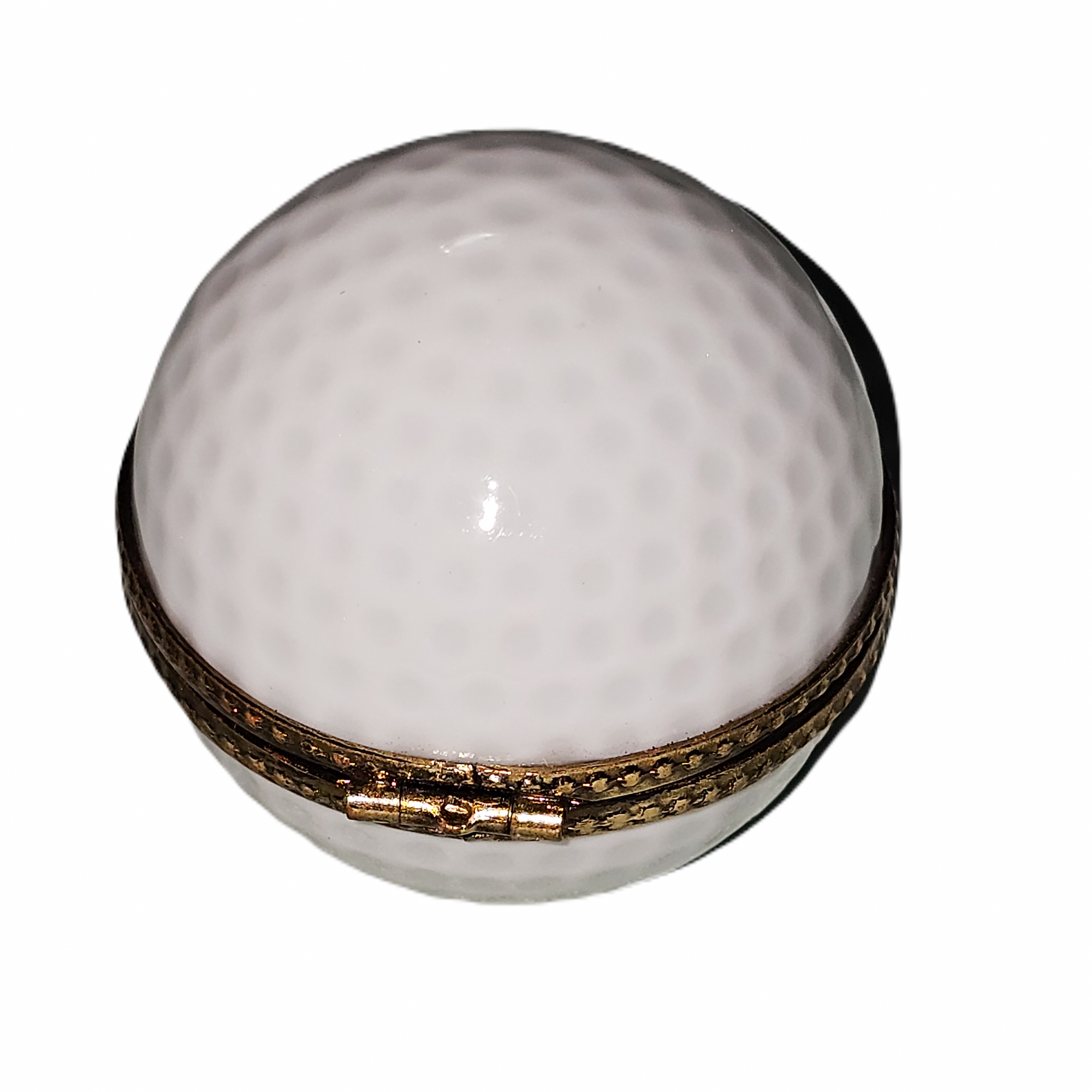 Golf Ball Treasure Box Porcelain Limoges sports French Trinket Box