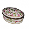Elegant Floral Limoges Box Porcelain Limoges traditional French Trinket Box