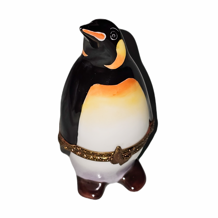 Charming Handcrafted Limoges Penguin Porcelain Limoges wild birds French Trinket Box