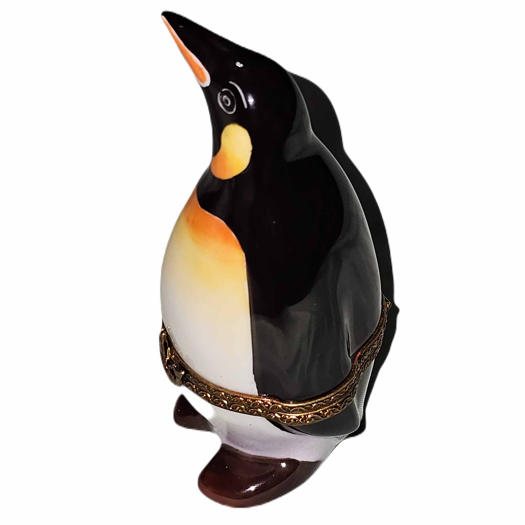 Charming Handcrafted Limoges Penguin Porcelain Limoges wild birds French Trinket Box