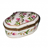 Pink Floral Elegance Box Porcelain Limoges traditional French Trinket Box