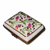Pink Floral Limoges Box Delight Porcelain Limoges traditional French Trinket Box