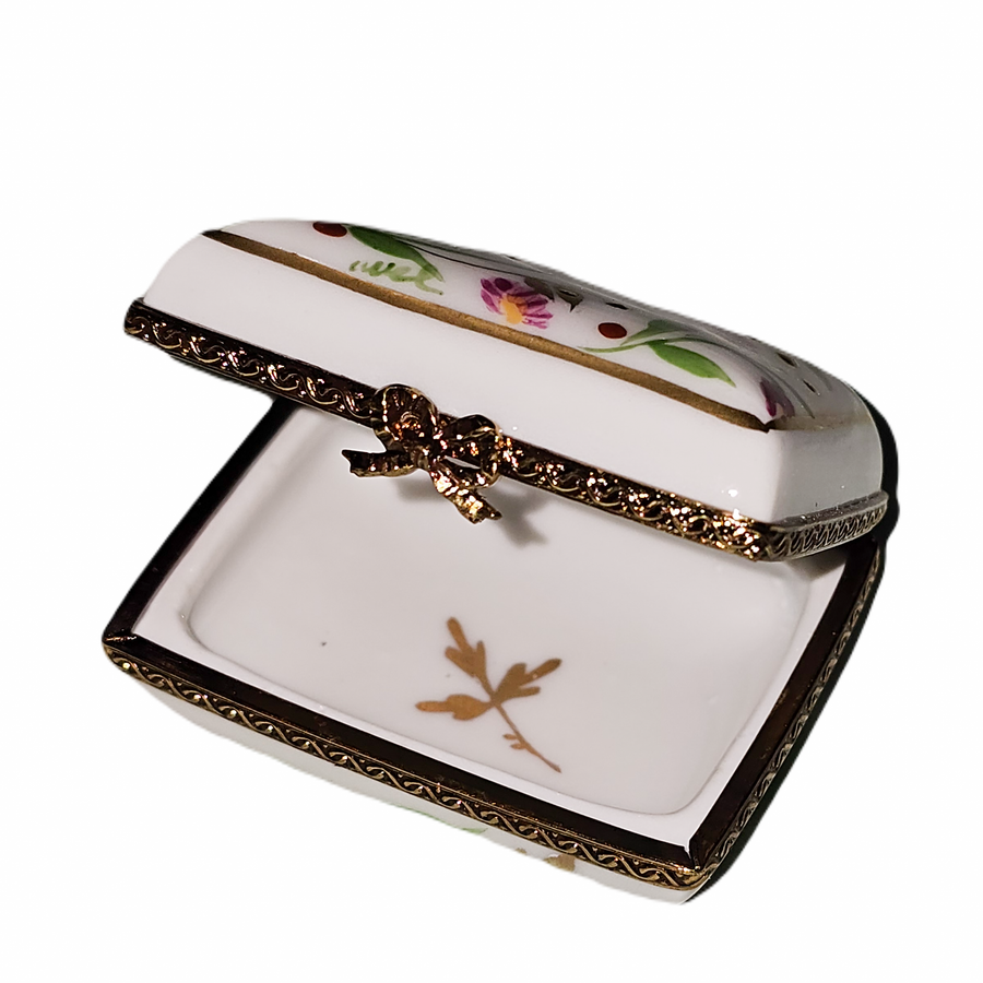 Pink Floral Limoges Box Delight Porcelain Limoges traditional French Trinket Box