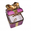 Pink Mistletoe Christmas Treasure Porcelain Limoges Christmas xmas French Trinket Box