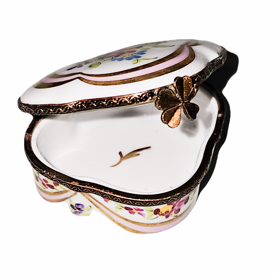 Floral Elegance Limoges Box Porcelain Limoges traditional French Trinket Box