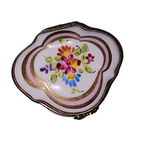 Floral Elegance Limoges Box Porcelain Limoges traditional French Trinket Box
