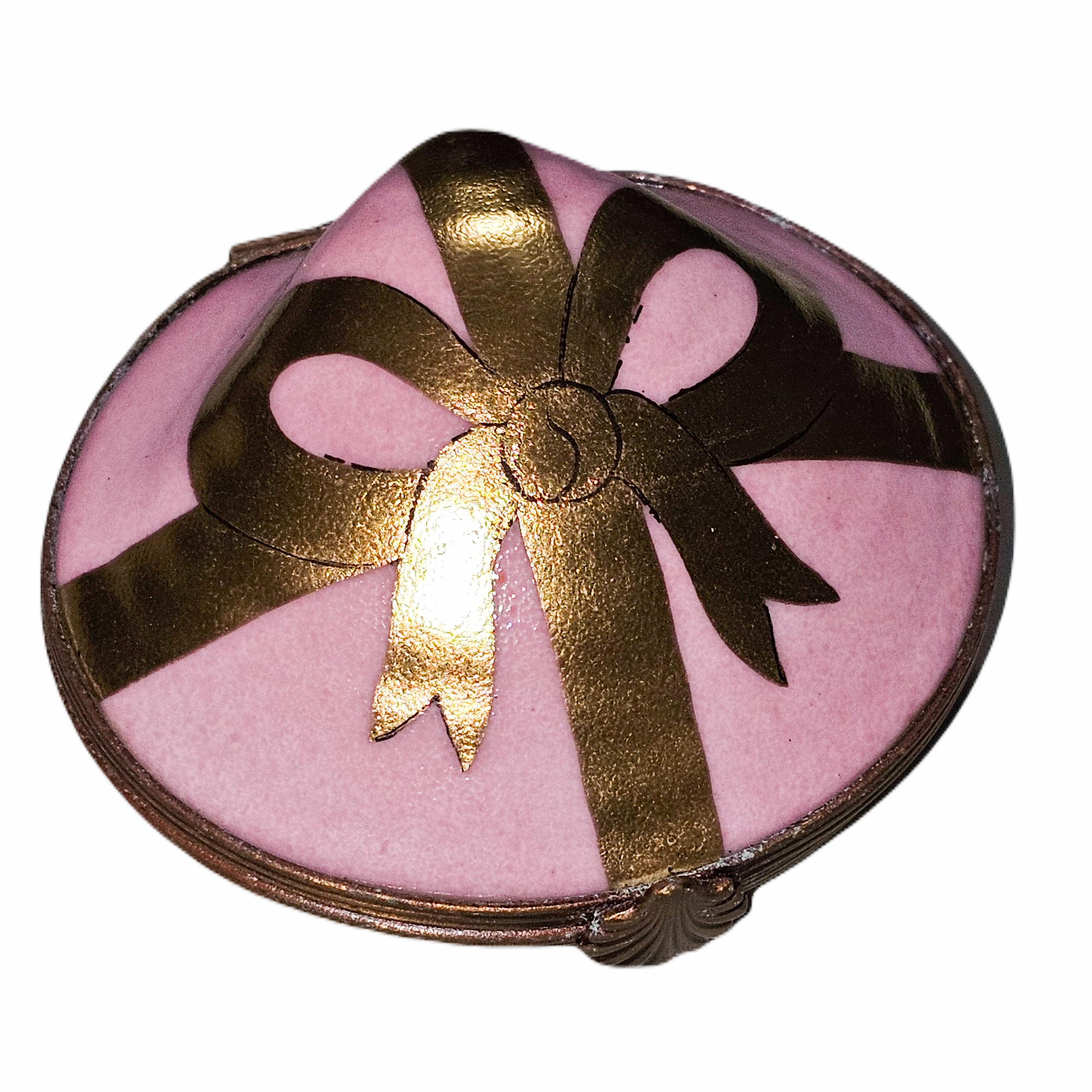 Pink Gold Oyster Limoges Box Porcelain Limoges special occasions French Trinket Box