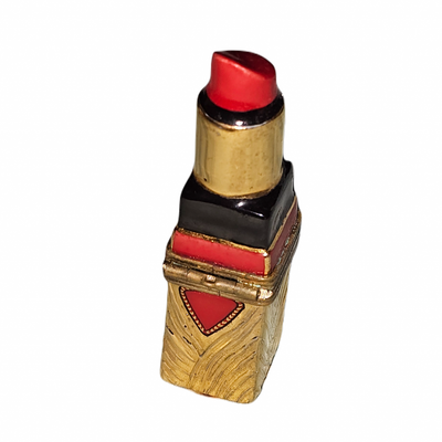 Glamorous Red Lipstick Box Porcelain Limoges fashion women French Trinket Box