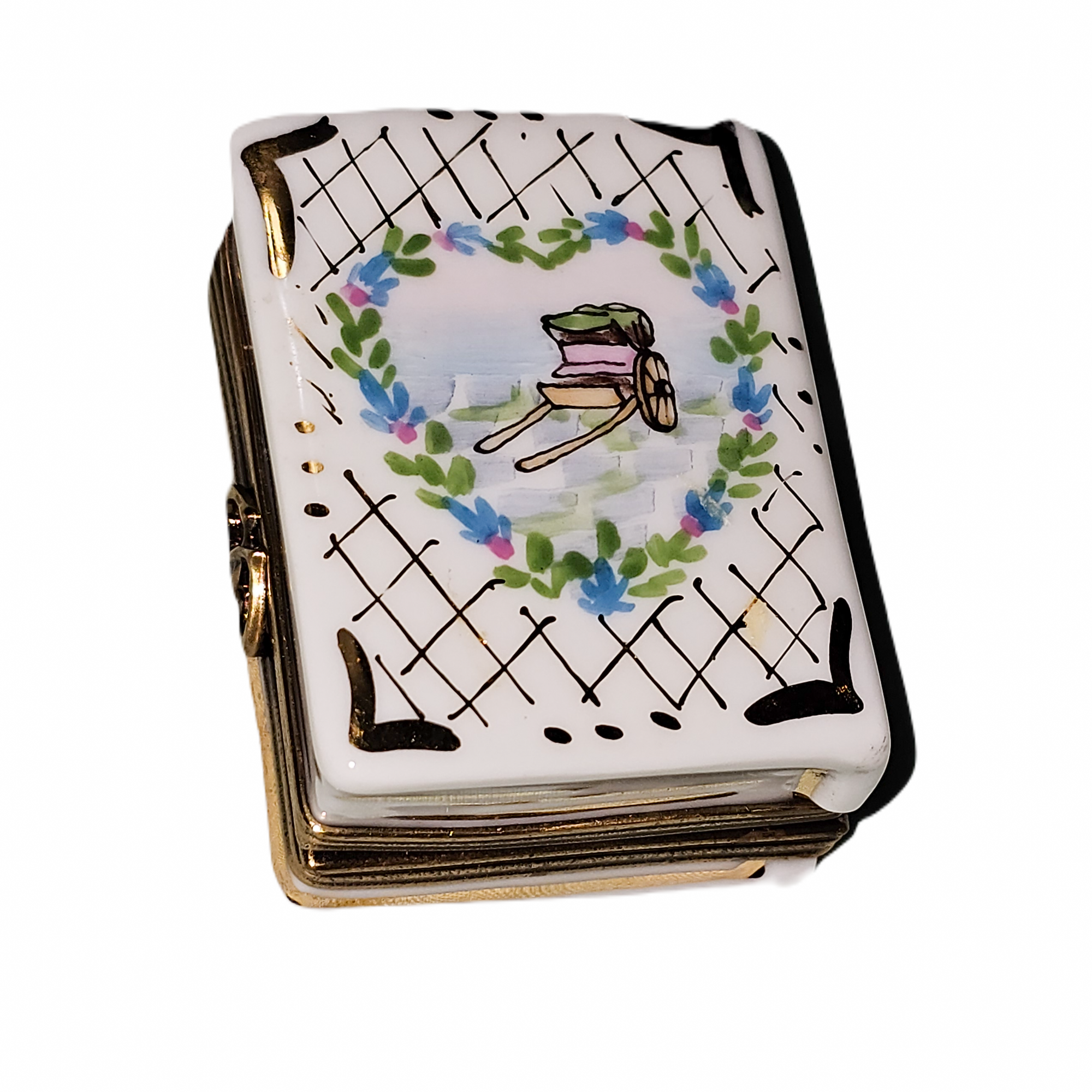 Wedding Bliss Limoges Keepsake Porcelain Limoges Wedding anniversary French Trinket Box