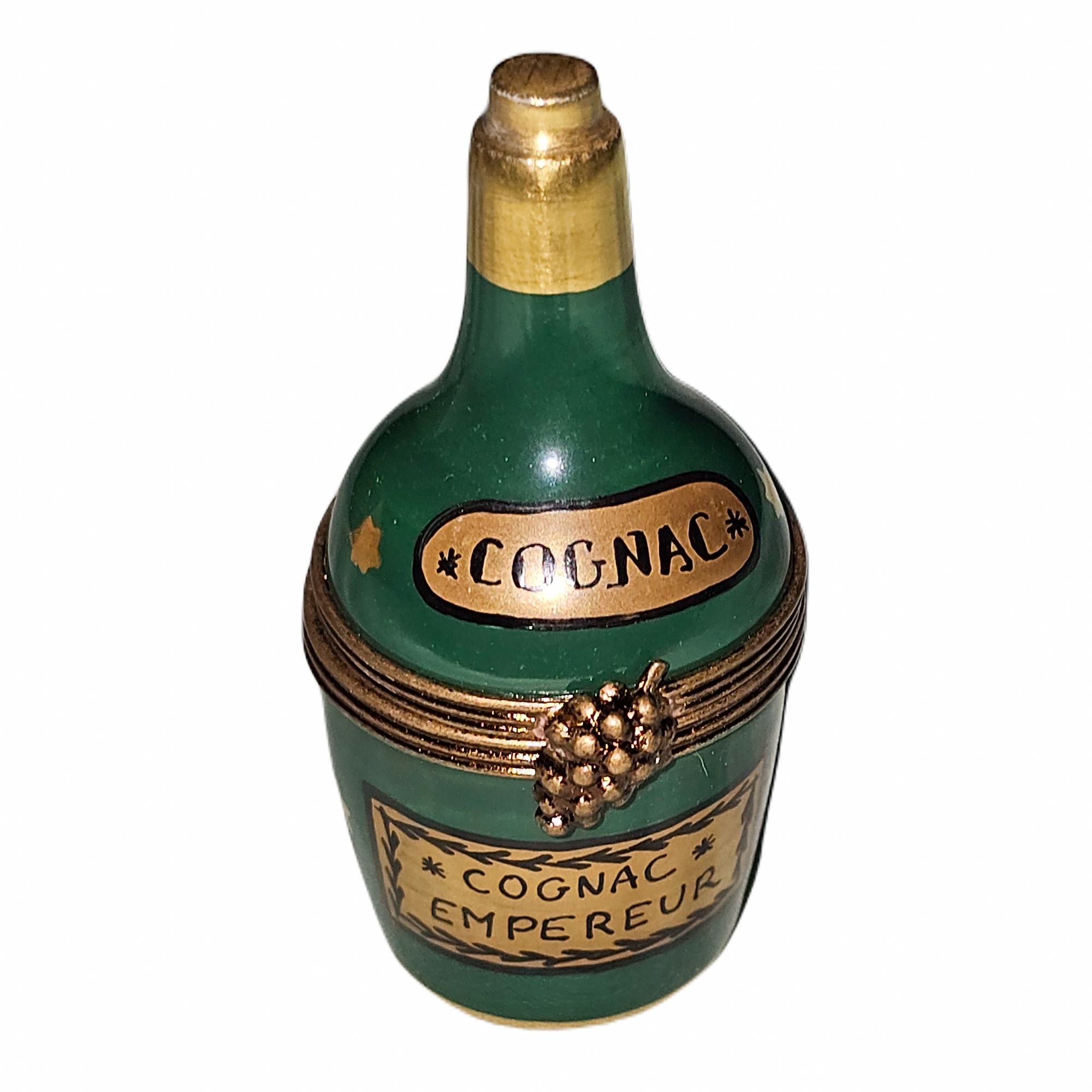 Cognac Liqueur Elegance Box Porcelain Limoges wine French Trinket Box