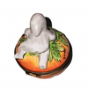Ghostly Pumpkin Delight Box Porcelain Limoges Halloween French Trinket Box