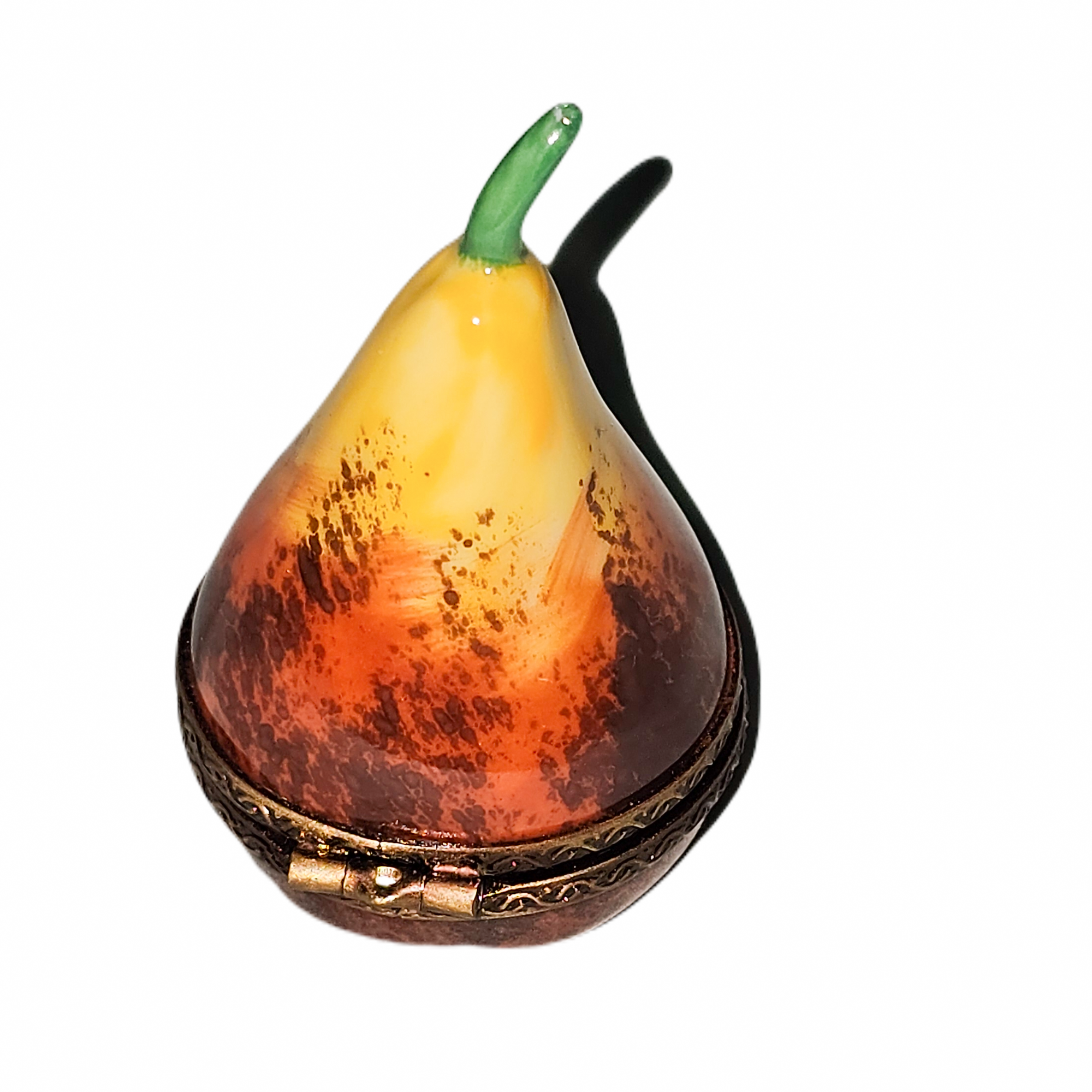 Charming Pear Limoges Box Porcelain Limoges Fruit French Trinket Box