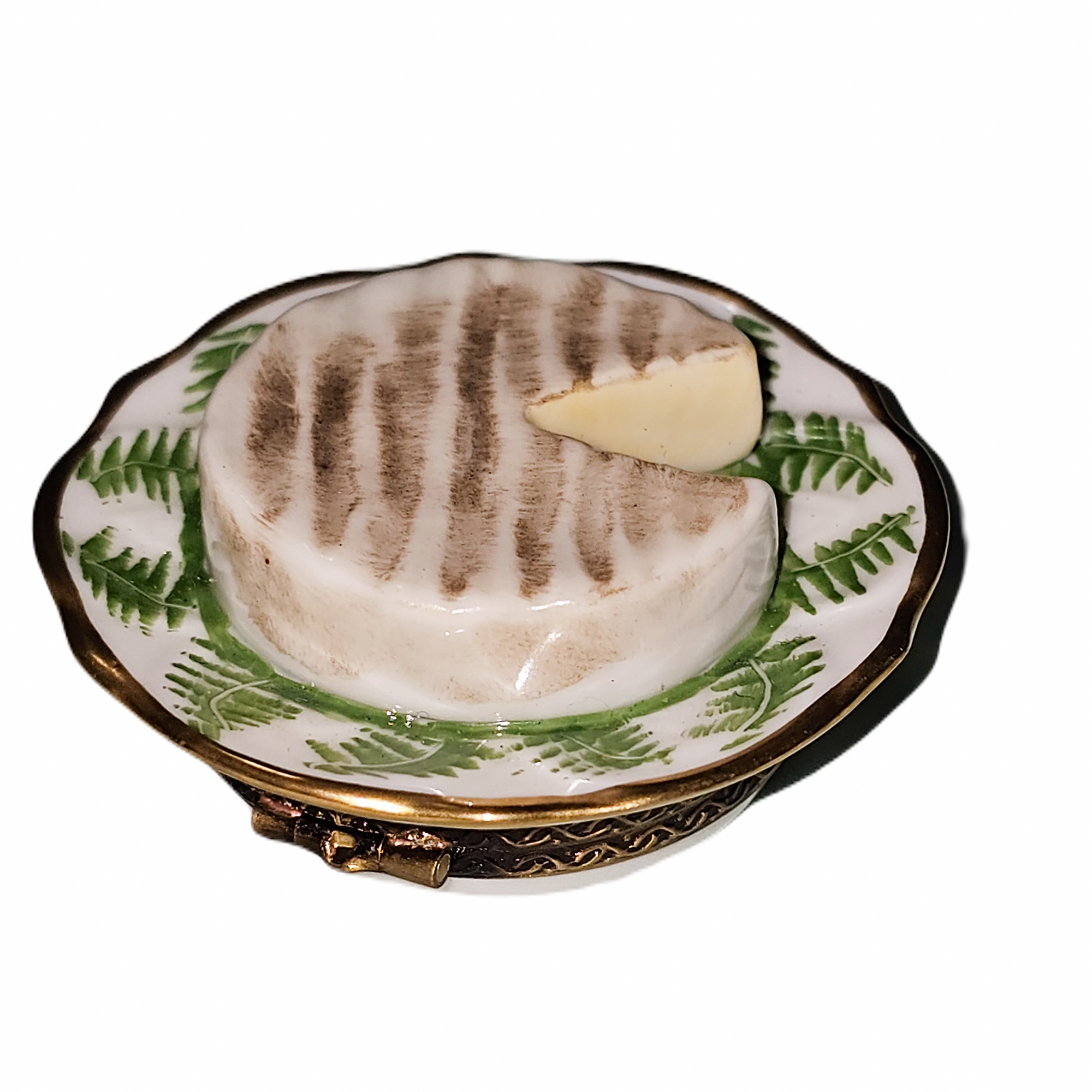 Brie Cheese Delight Limoges Box Porcelain Limoges food French Trinket Box