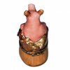 Charming Pig in Barrel Box Porcelain Limoges pig farm animal French Trinket Box
