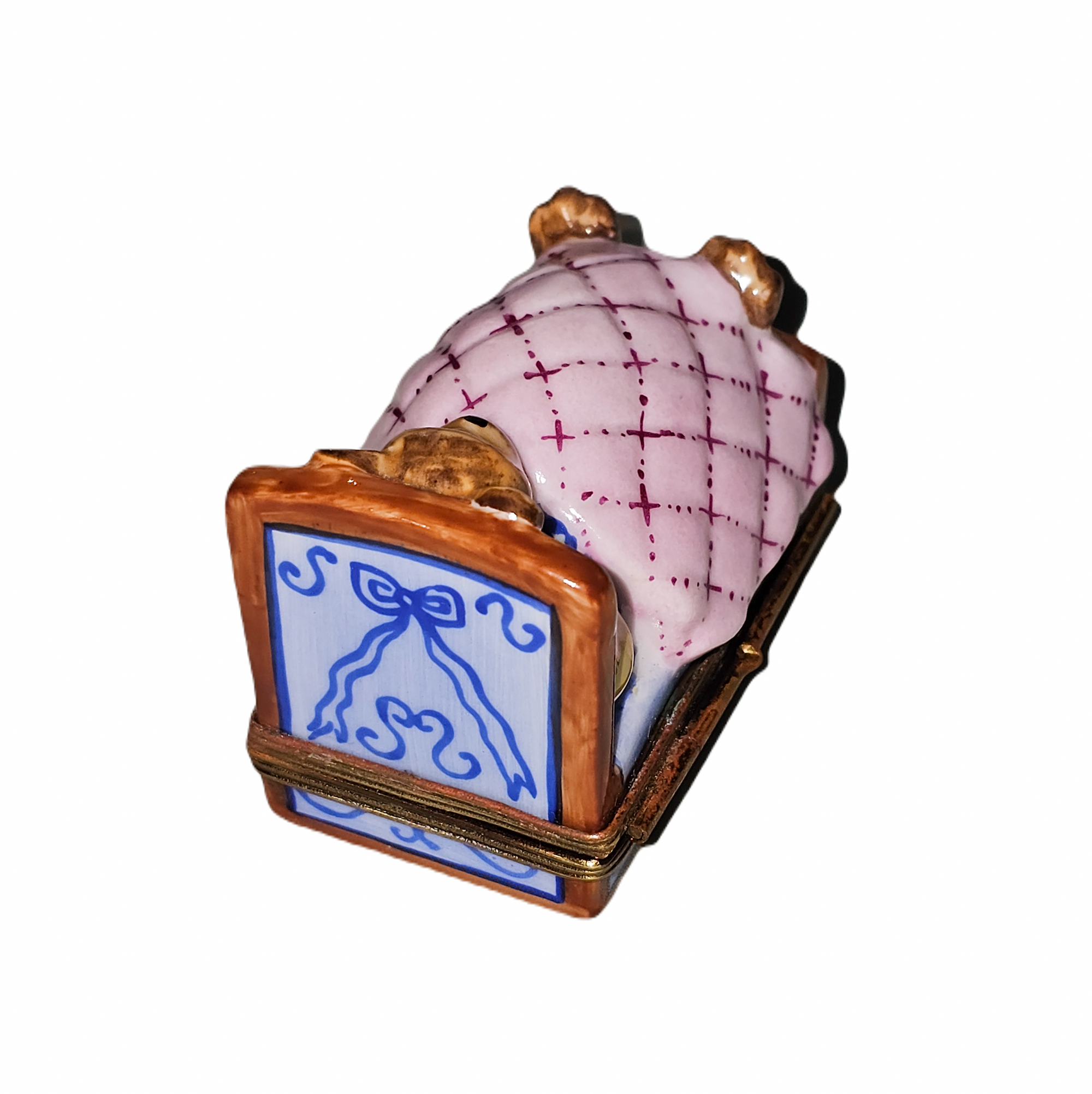 Teddy Bear Dreamtime Delight Porcelain Limoges Teddy baby French Trinket Box