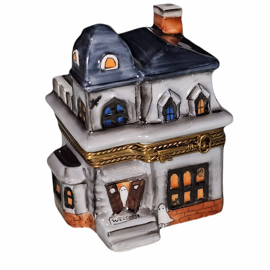 Haunted House Limoges Box Porcelain Limoges halloween French Trinket Box