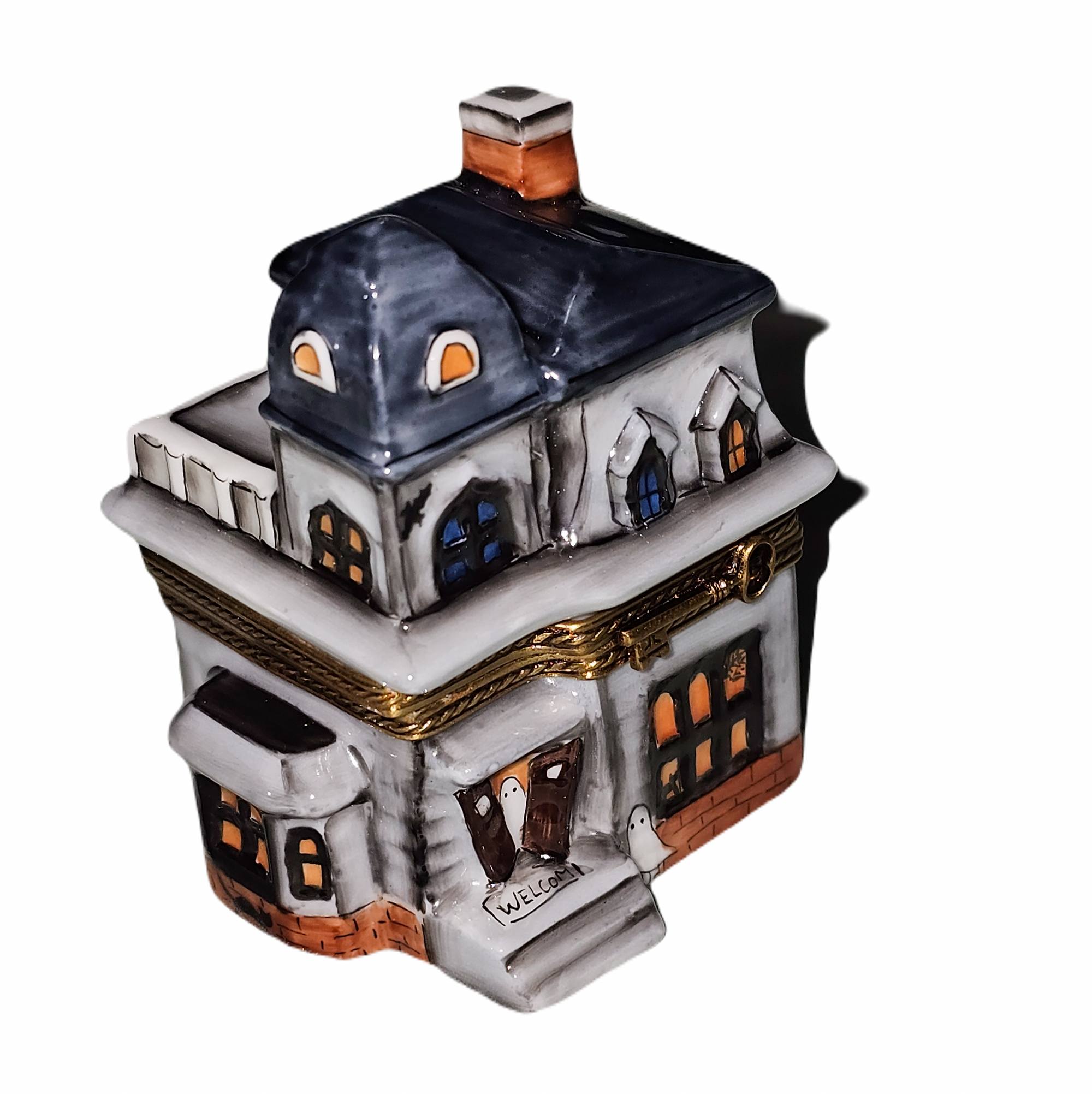 Haunted House Limoges Box Porcelain Limoges halloween French Trinket Box