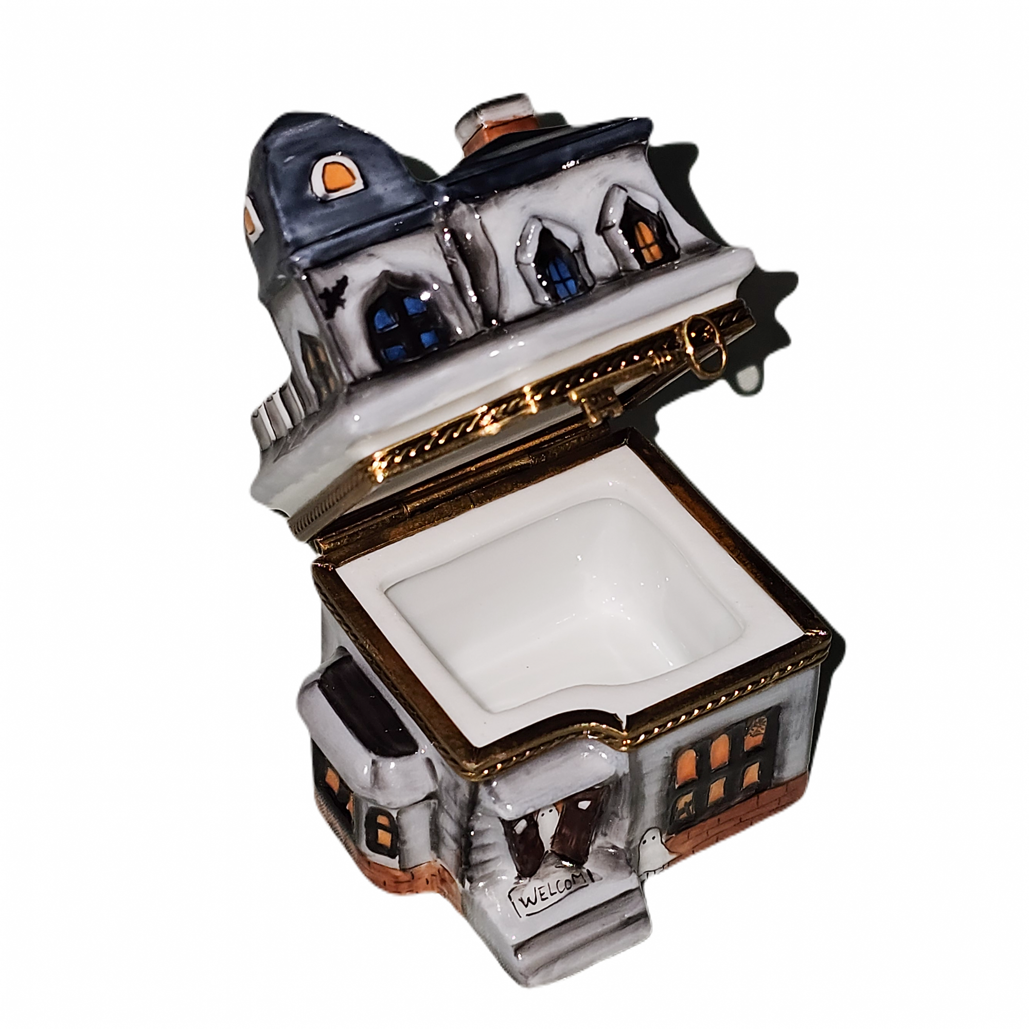 Haunted House Limoges Box Porcelain Limoges halloween French Trinket Box