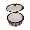 Joker Whimsical Round Limoges Box Porcelain Limoges traditional French Trinket Box