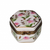 Mini Hexa Pink Floral Limoges Box Porcelain Limoges traditional French Trinket Box