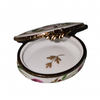 Small Oval Pink Floral Box Porcelain Limoges traditional French Trinket Box