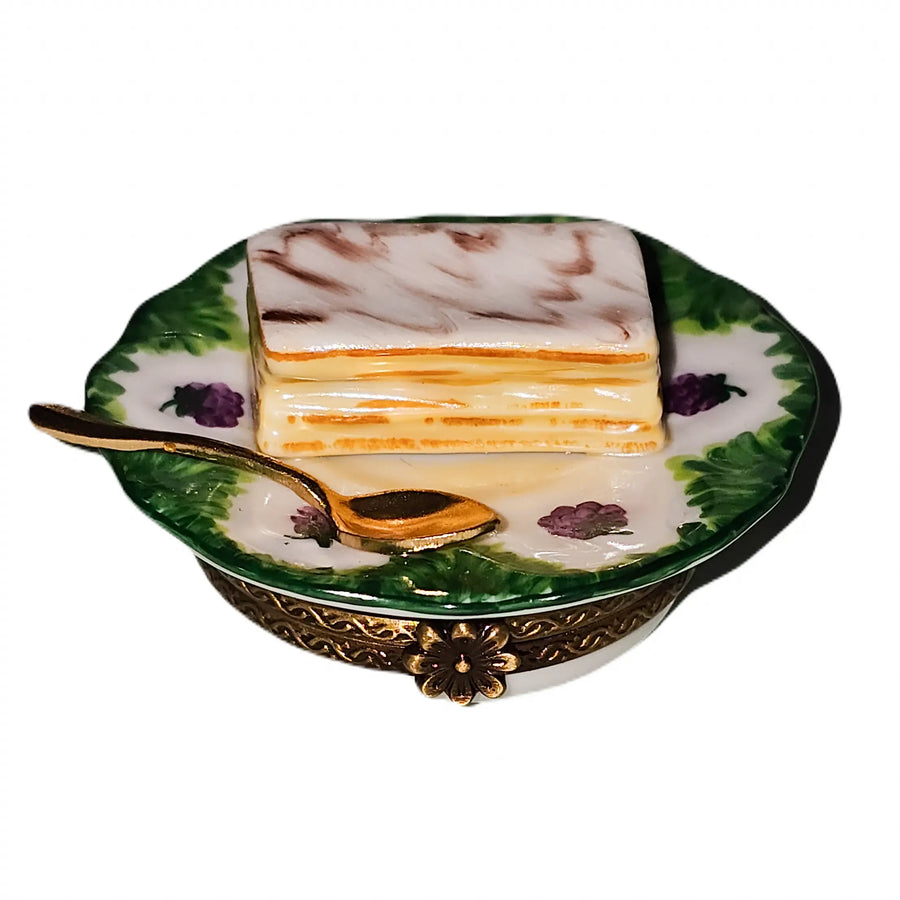 Napoleon Pastry Limoges Box Porcelain Limoges Dessert French Trinket Box