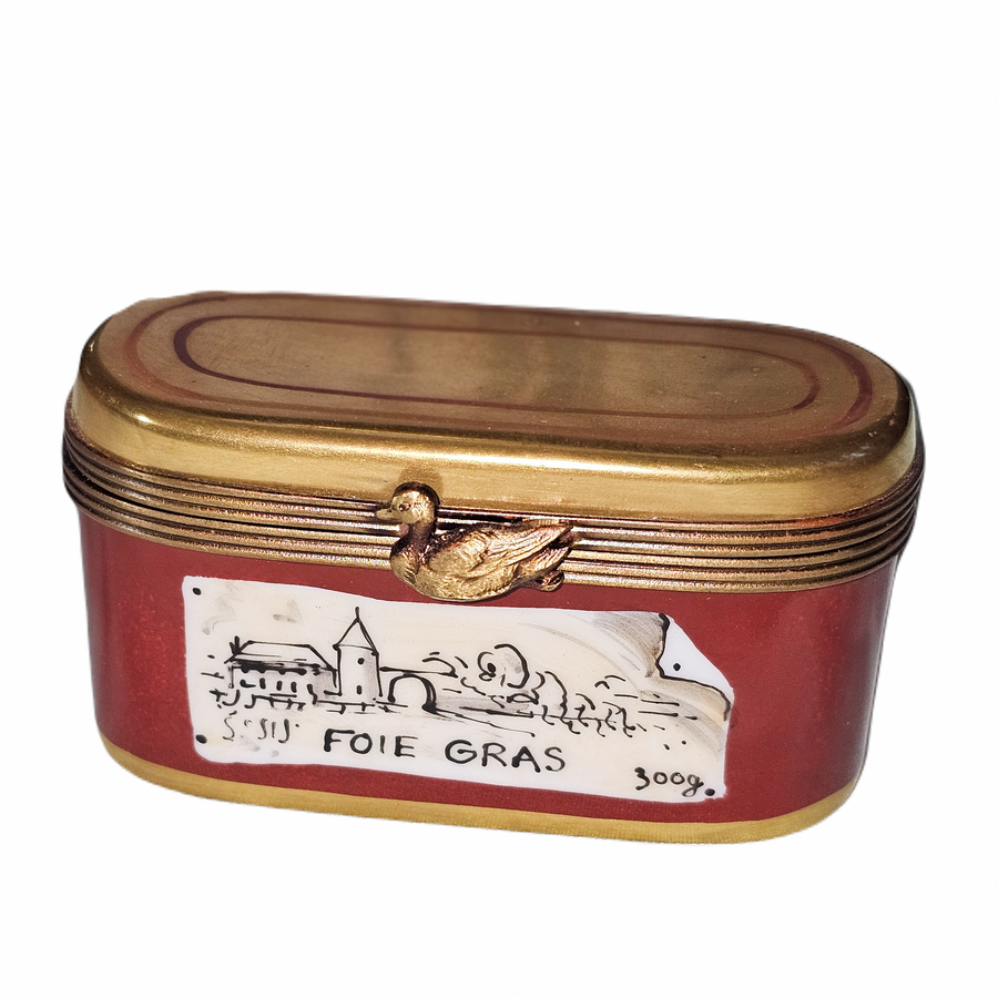 Exquisite Limoges Foie Gras Box Porcelain Limoges food French Trinket Box