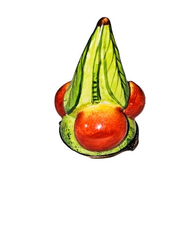 Cherries Elegance Box Porcelain Limoges fruit vegetable French Trinket Box