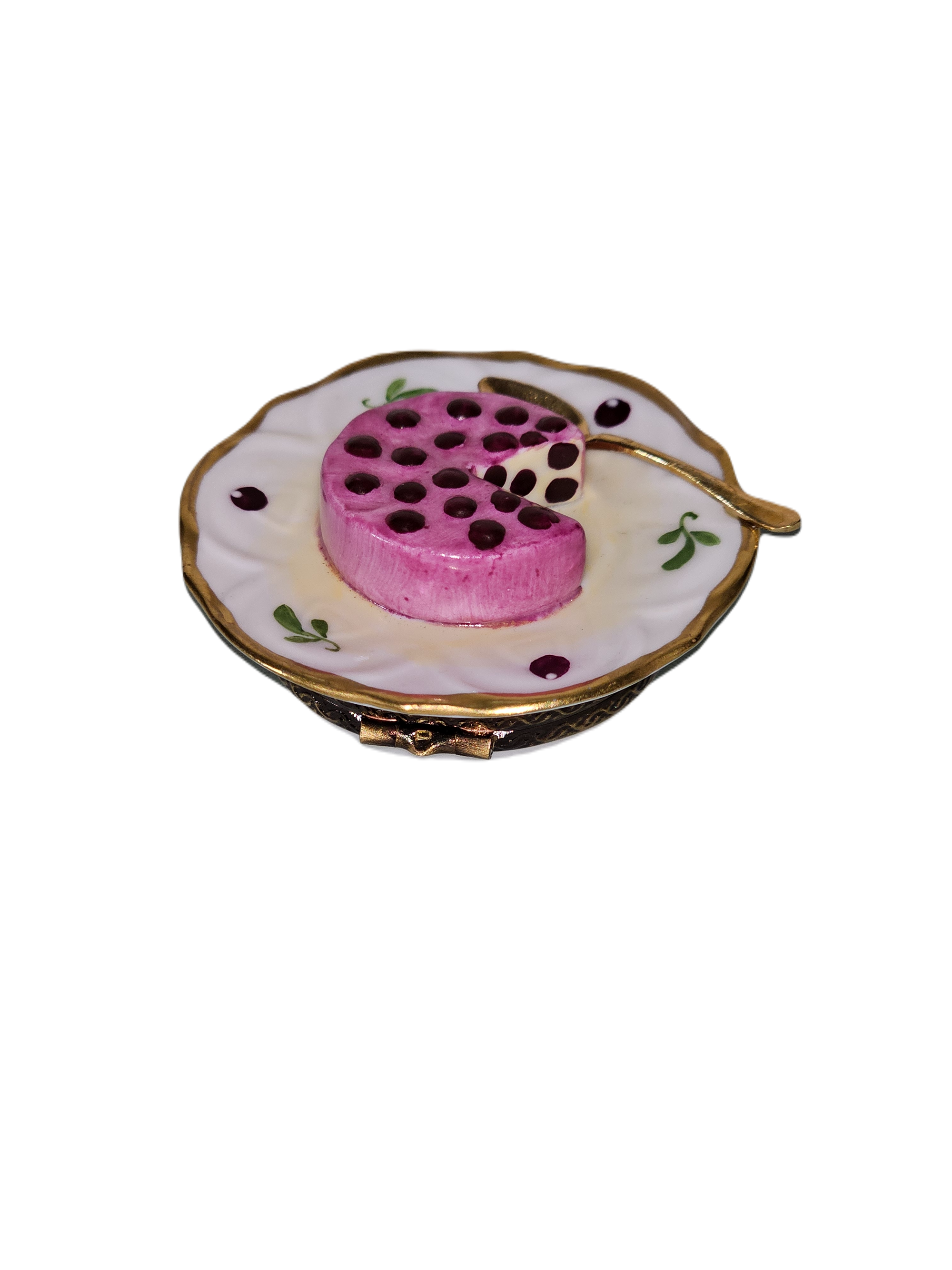 Cherry Cheesecake Limoges Box Porcelain Limoges Dessert French Trinket Box