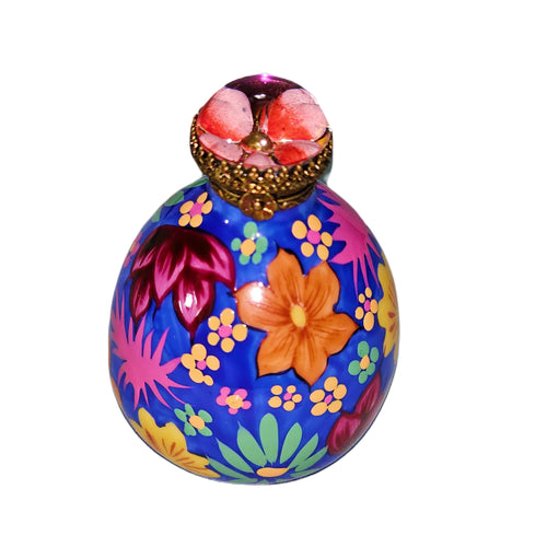 Vibrant Floral Elegance Limoges Box Porcelain Limoges traditional French Trinket Box