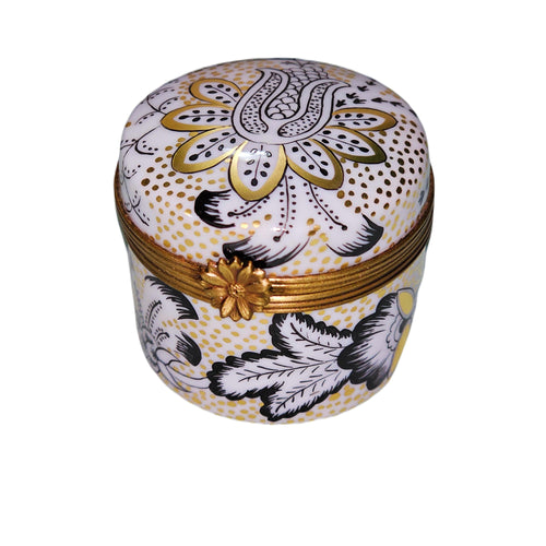 Elegant Floral Limoges Treasure Porcelain Limoges Traditional French Trinket Box