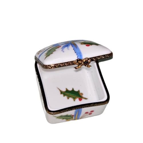 Joyeux Noel Christmas Elegance Box Porcelain Limoges xmas christmas French Trinket Box