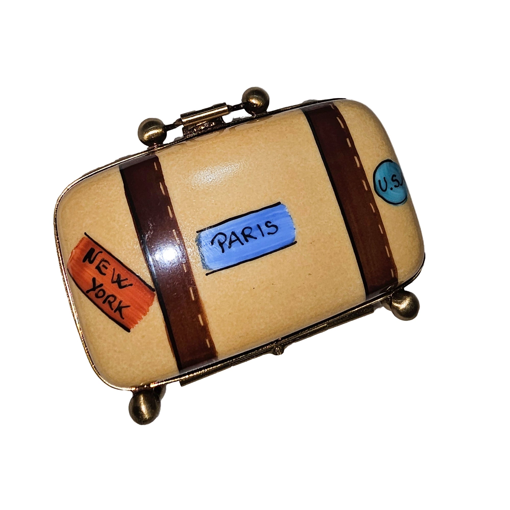 Travel-Inspired Limoges Box Delight Porcelain Limoges home house travel French Trinket Box