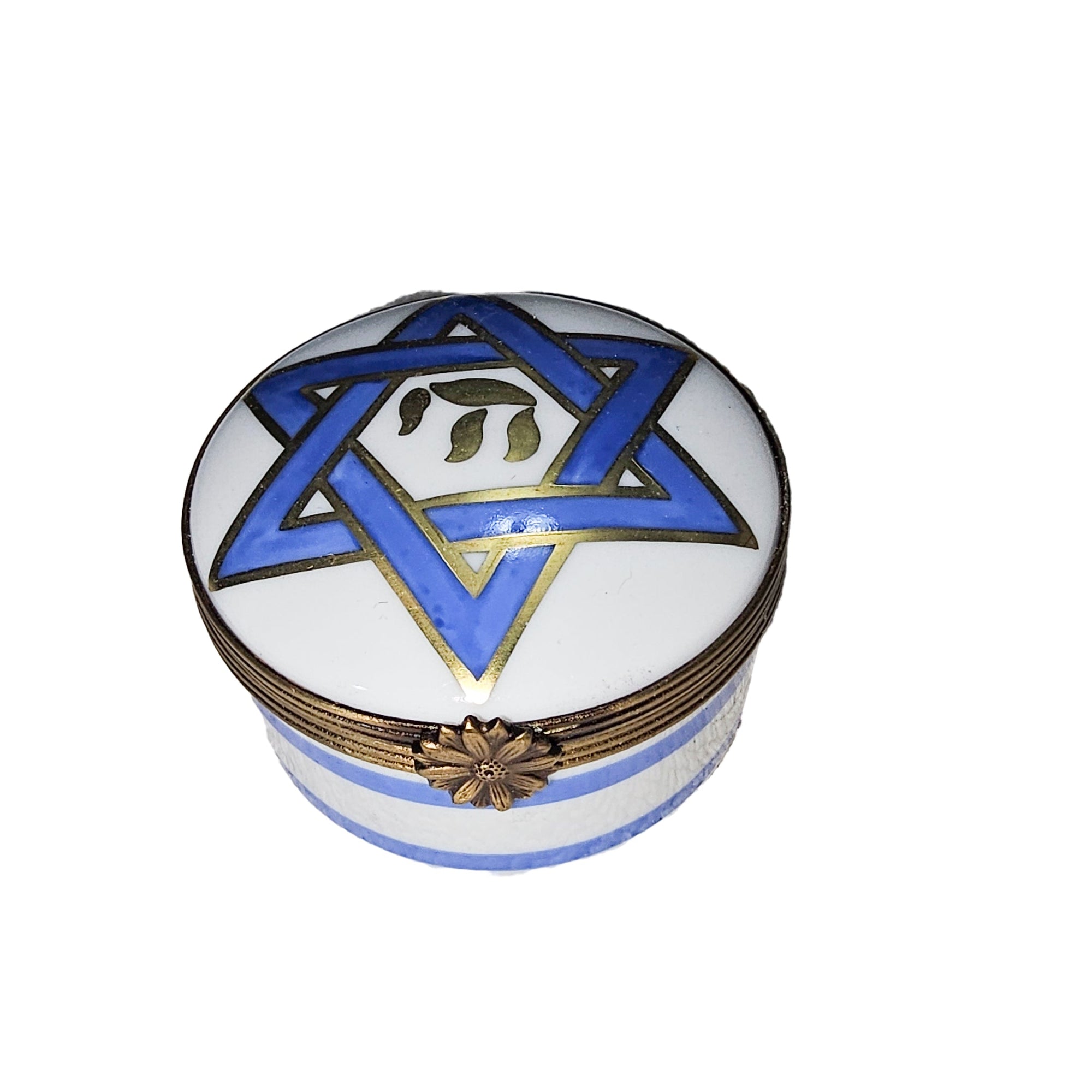 Star of David Limoges Box Porcelain Limoges Religion jewish French Trinket Box