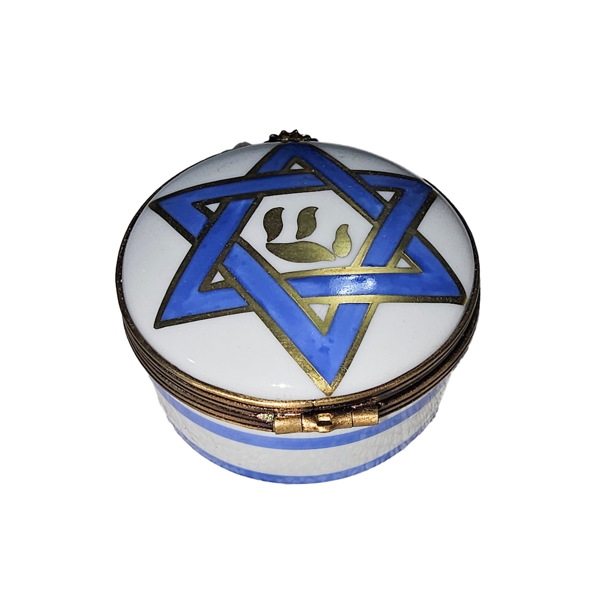 Star of David Limoges Box Porcelain Limoges Religion jewish French Trinket Box