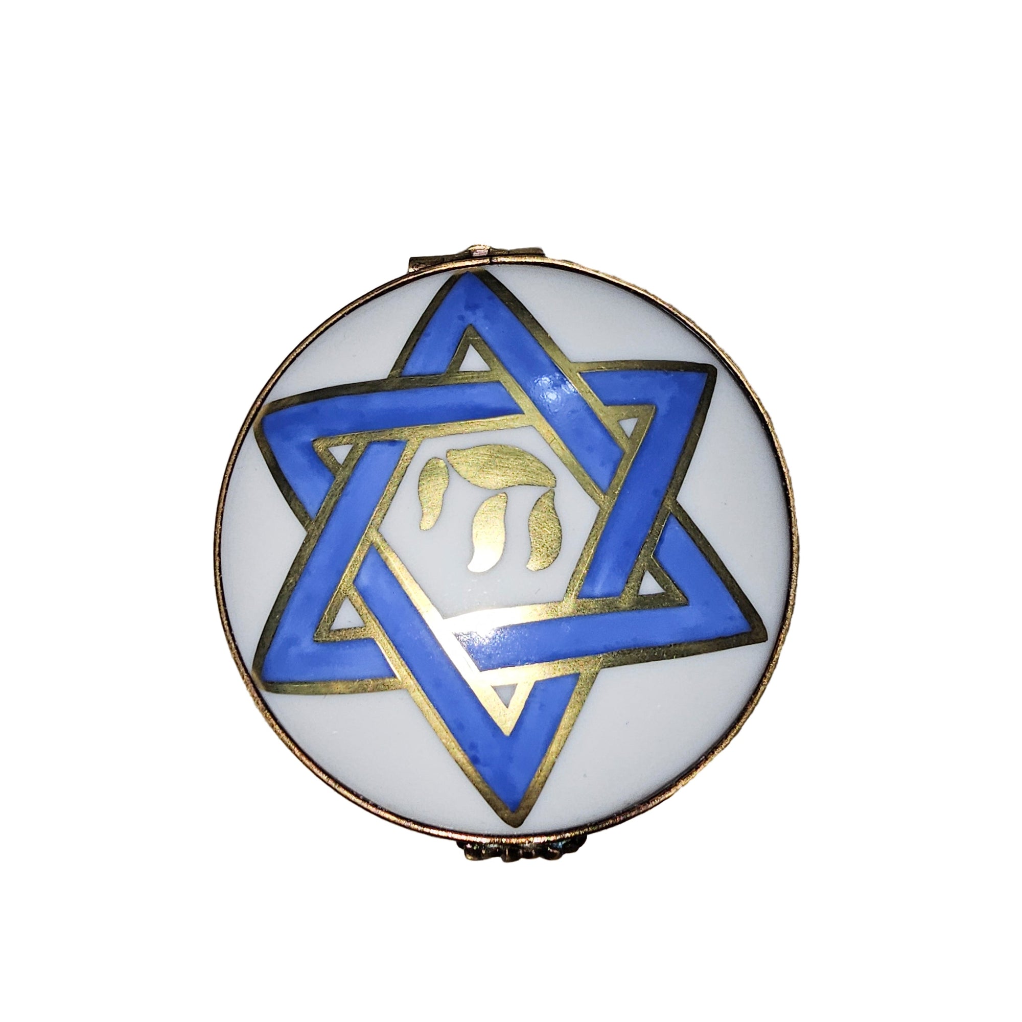Star of David Limoges Box Porcelain Limoges Religion jewish French Trinket Box