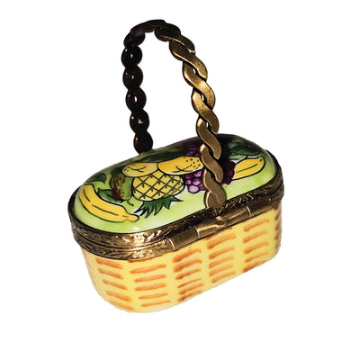 Fruit Basket Limoges Box for Collectors Porcelain Limoges Fruit Basket French Trinket Box