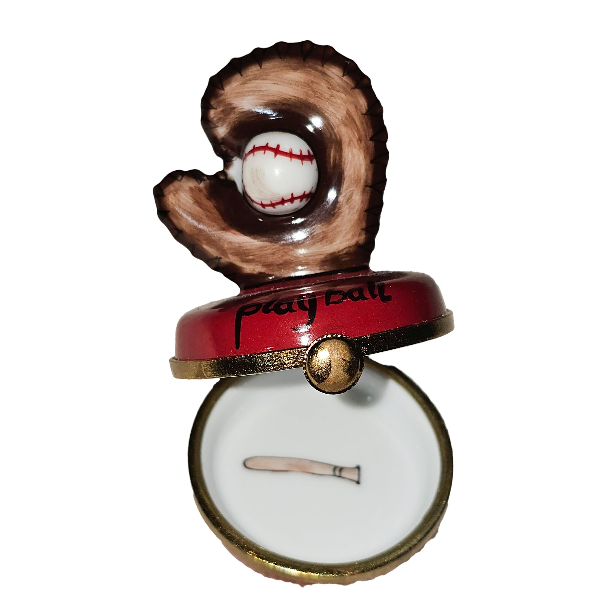 Baseball Glove Limoges Box Porcelain Limoges sports French Trinket Box